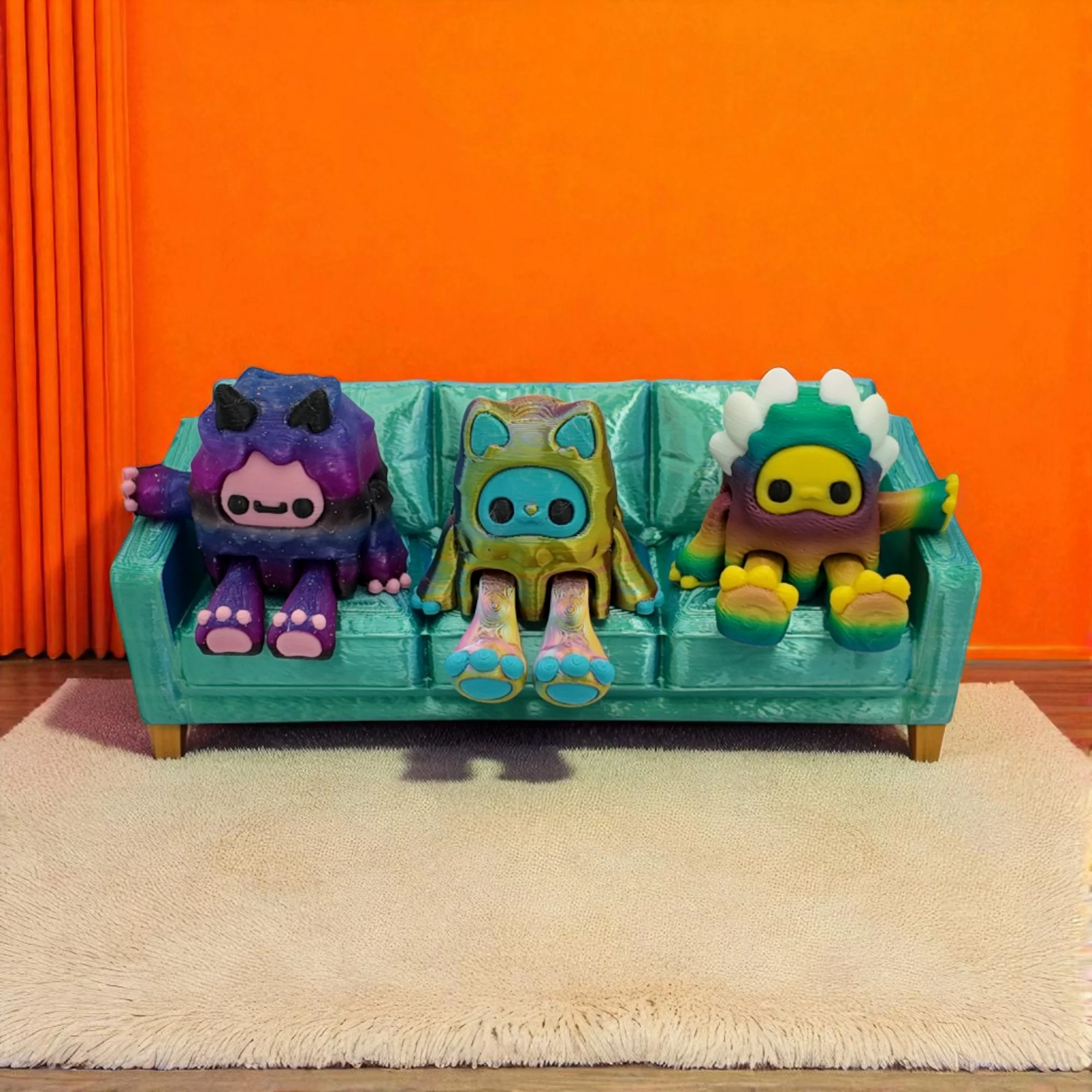 4-Pack Yeti Figurine Set