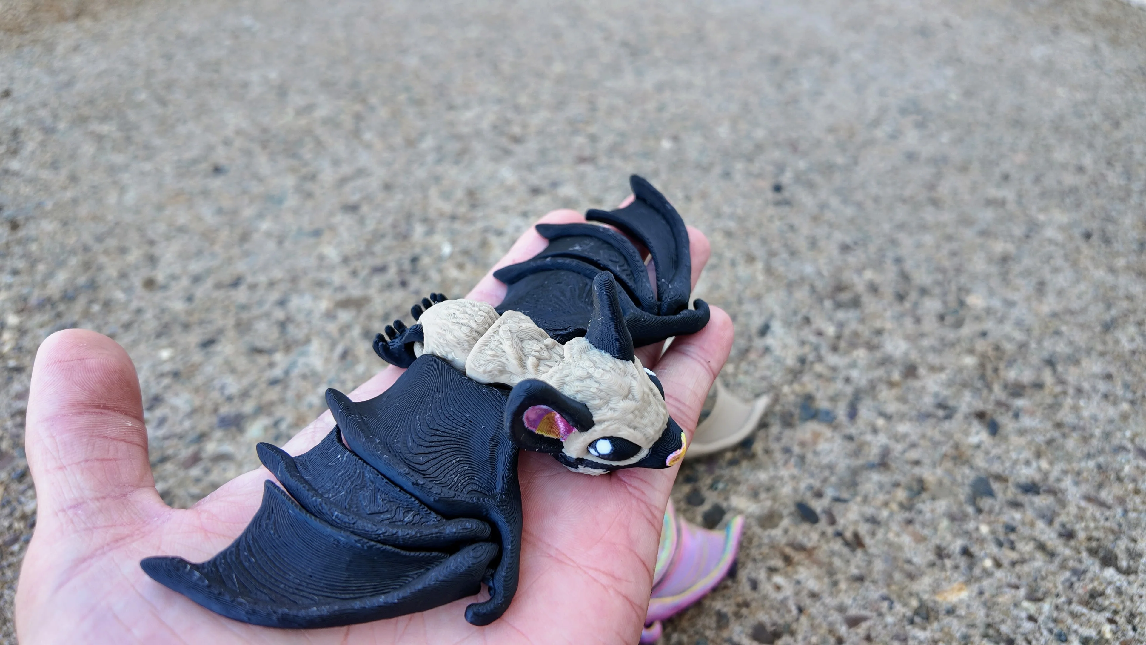 7" Tiny Bat Articulating Fidget Toy - Halloween-Themed Decor - Image 5