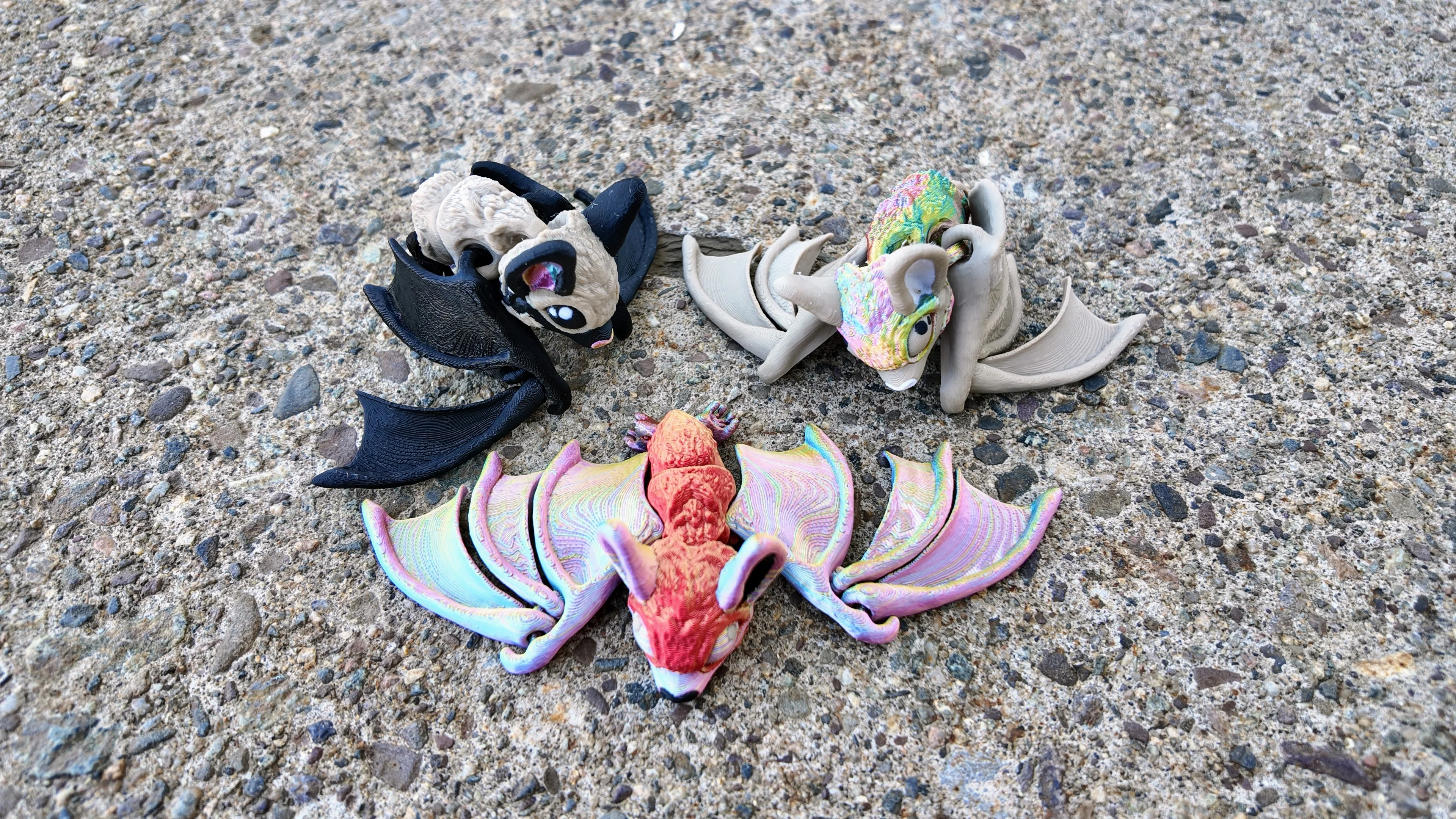 7" Tiny Bat Articulating Fidget Toy - Halloween-Themed Decor - Image 8