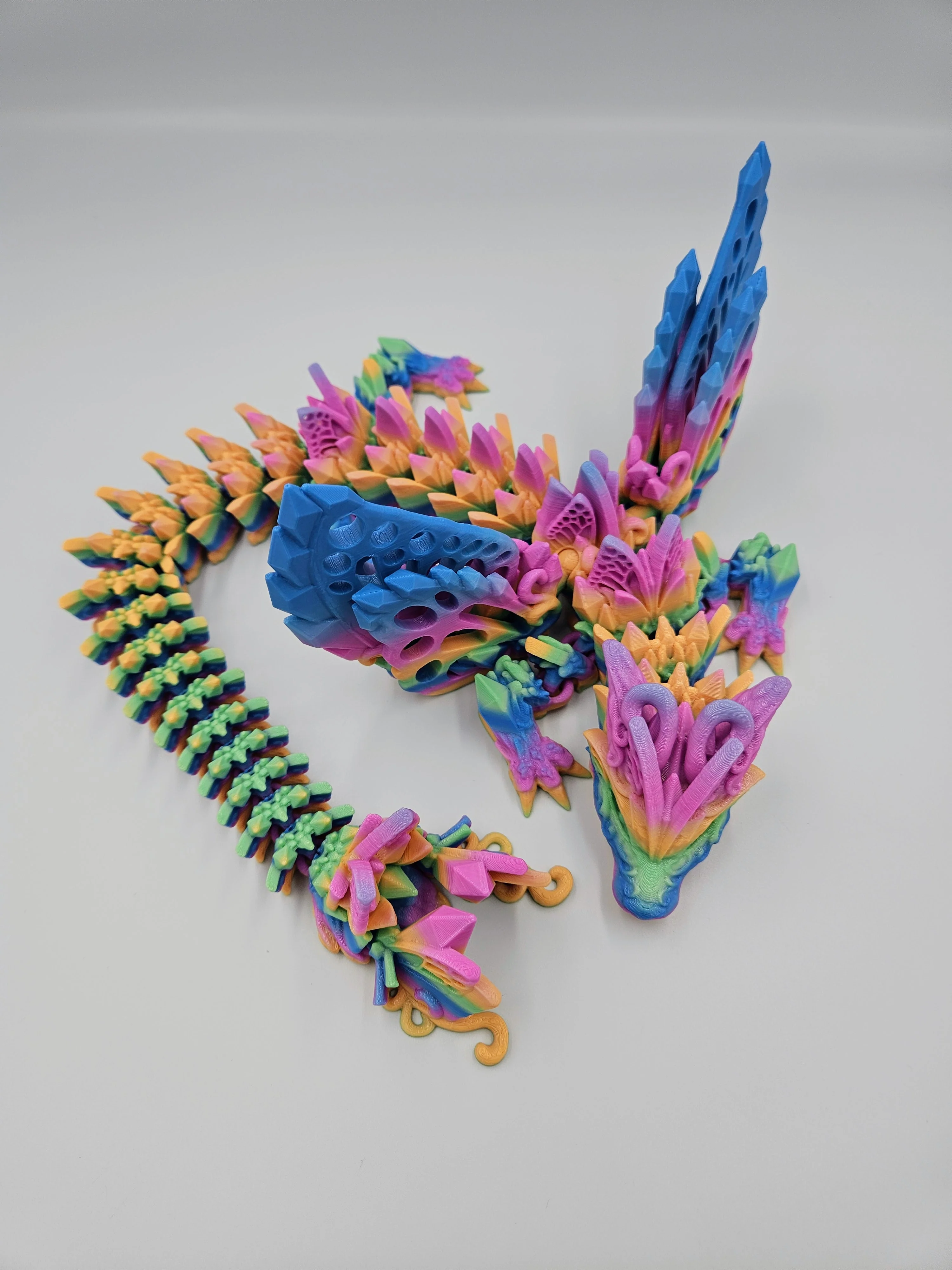 Fae Wolf Winged Dragon - 19" Adult Dragon - Image 3