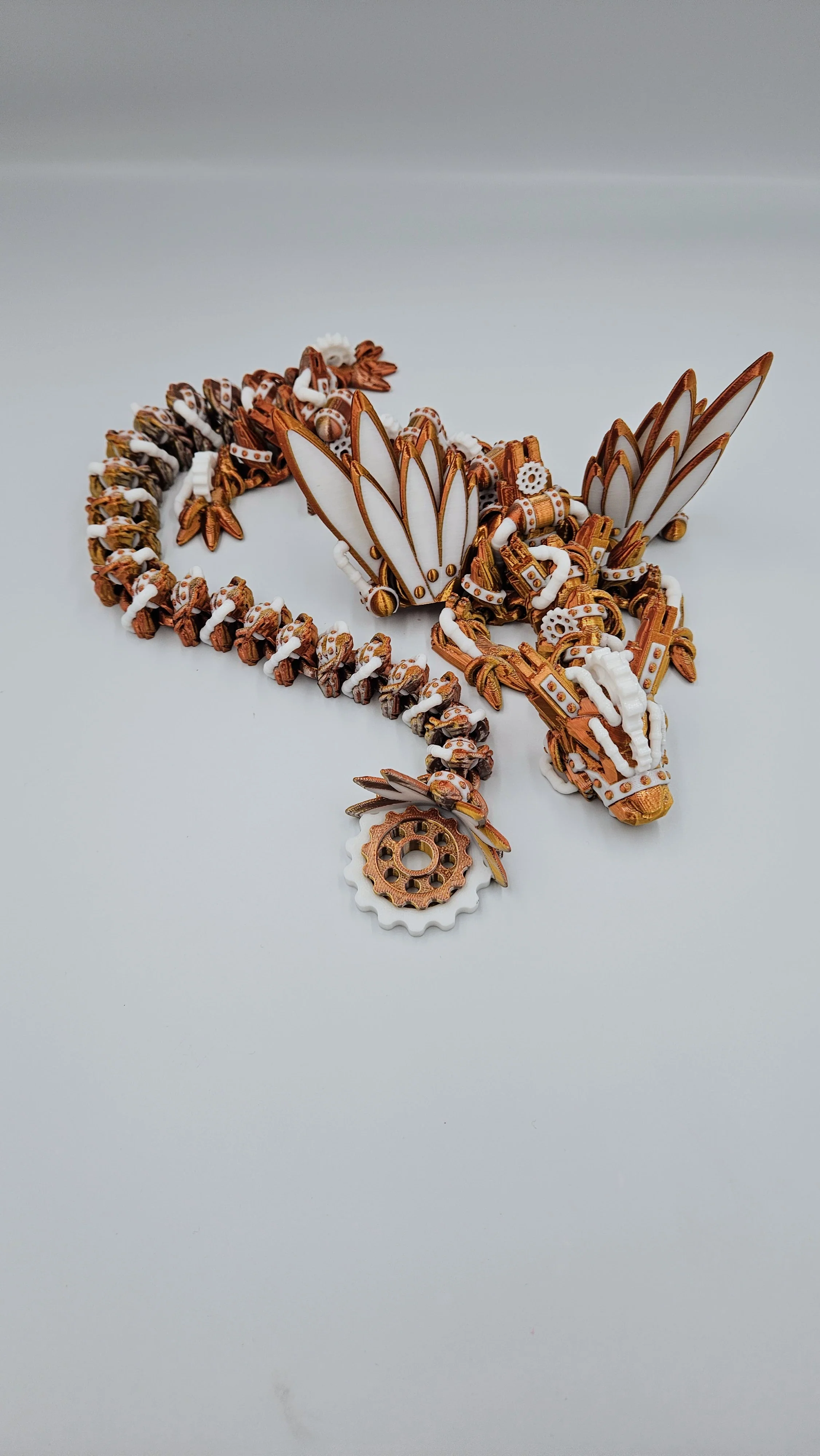Steampunk Themed Winged Dragon - 24" Adult Dragon - Image 3