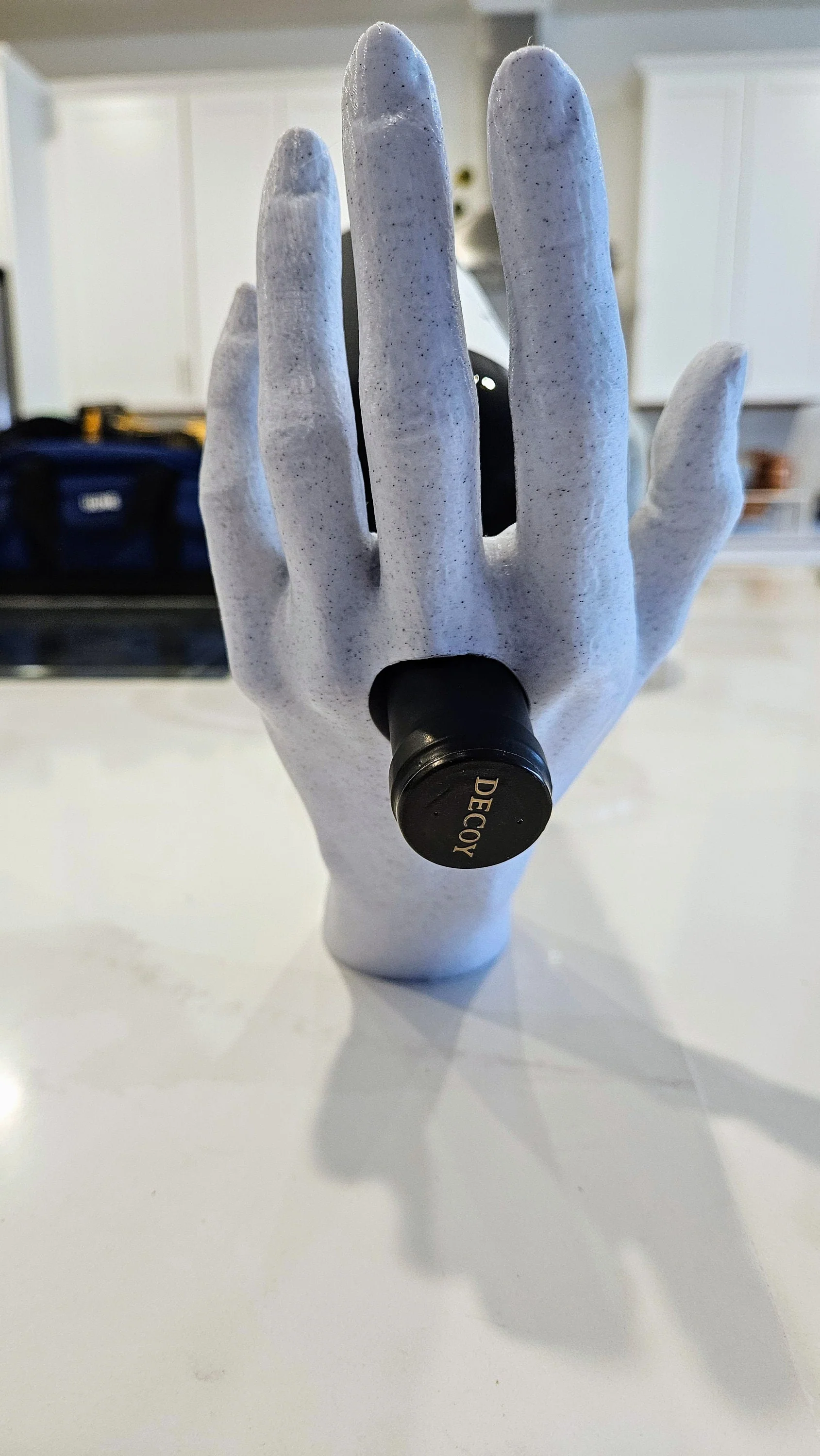 Wine Holder Unique Kitchen Decor - Hand Stand For Wine Bottles Standard Sizing - Image 7