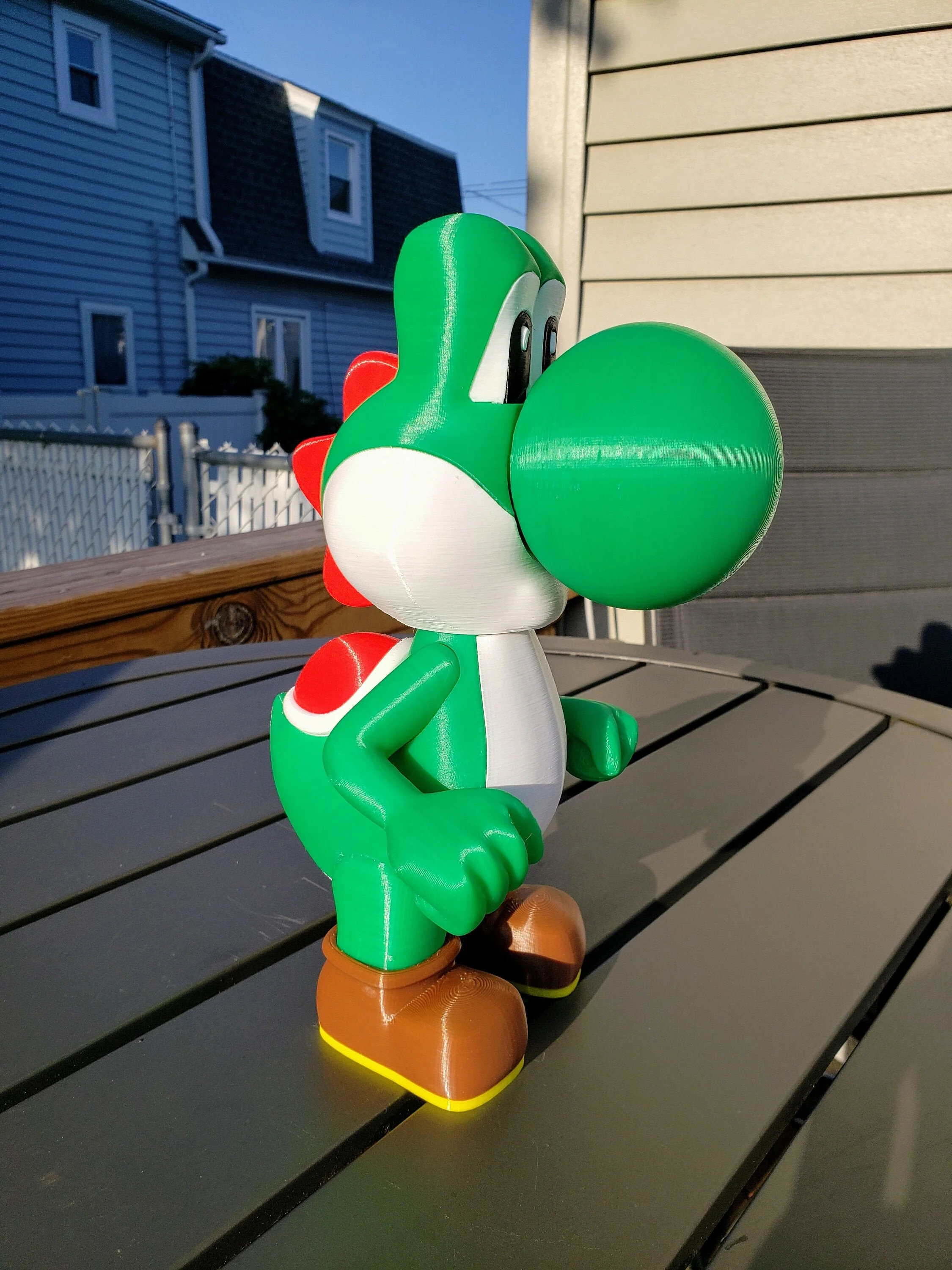 Yoshi Action Figure from Super Mario Video Game - 3D Print Multicolored Fully Assembled Toy Made With PLA Plastic
