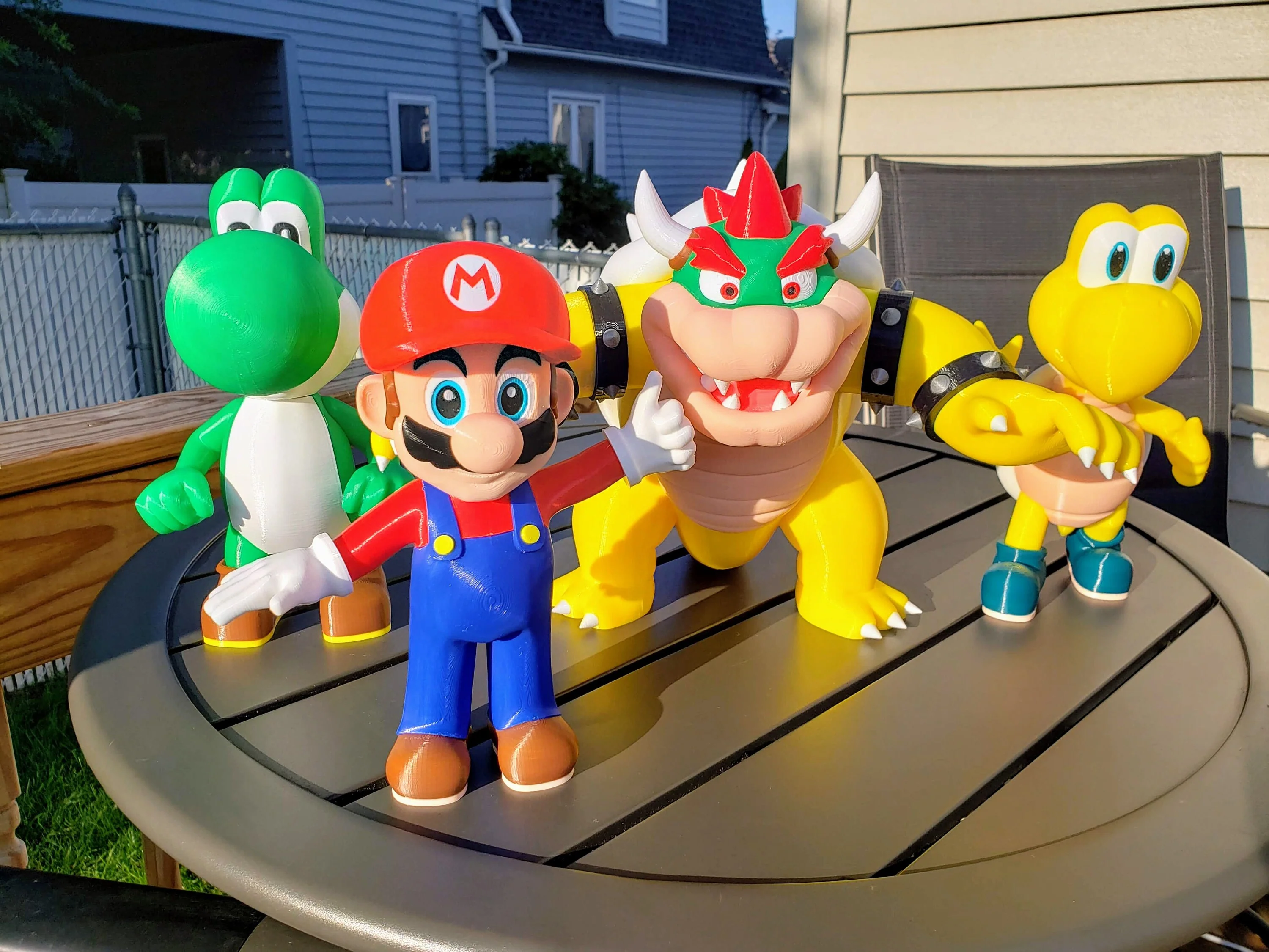 Yoshi Action Figure from Super Mario Video Game - 3D Print Multicolored Fully Assembled Toy Made With PLA Plastic - Image 6